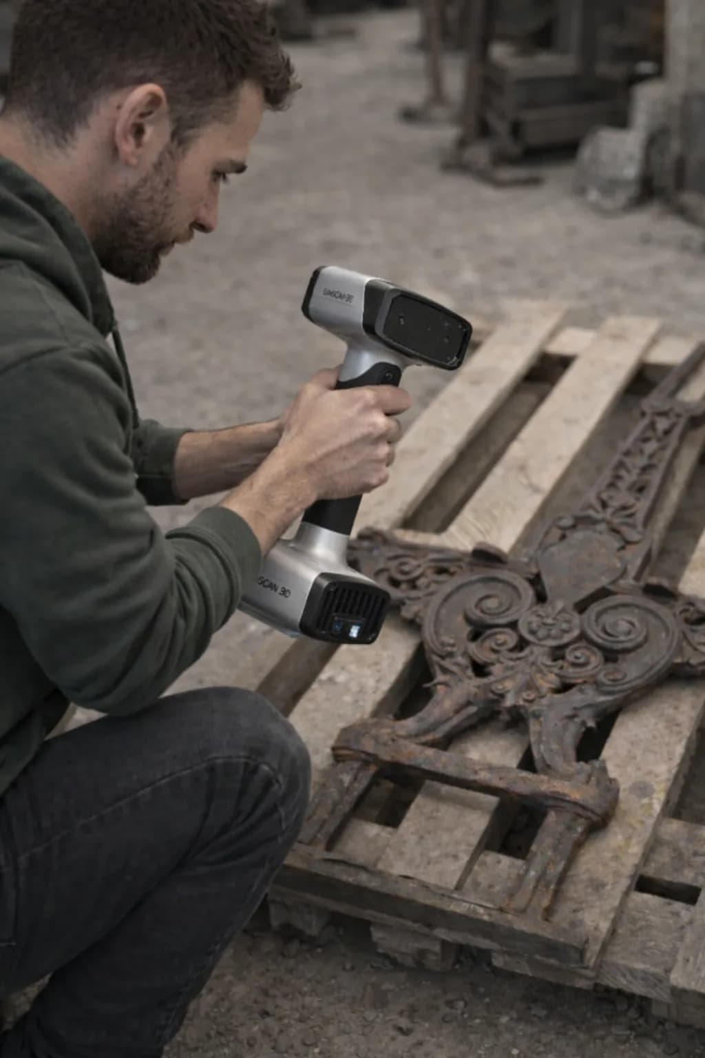 Skan 3D istniejącej części 1