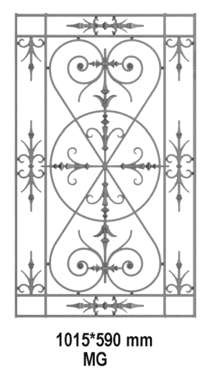 Ogrodzenie z kutego żelaza - Referencja MG