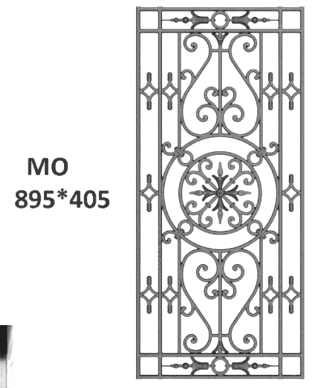 Ogrodzenie z kutego żelaza - Referencja MO