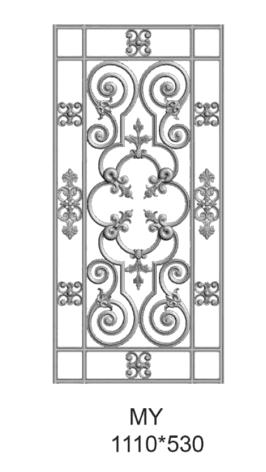 Ogrodzenie z kutego żelaza - Referencja MY
