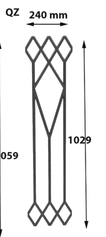 Ogrodzenie z kutego żelaza - Referencja QZ