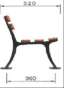 Podpórka do ławki relaksacyjnej