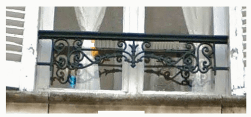 Poręcz okienna z żeliwa — ref SF - Thumbnail 2