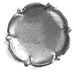 Dekoracyjna rozetka żeliwna - Miseczka