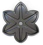 Dekoracyjna rozetka z żeliwa - Liquidambar