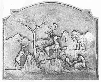 Jelenie w blasku księżyca z sklepieniem