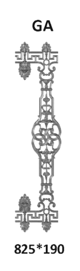 Balustrada, ozdobna balustrada z żeliwa