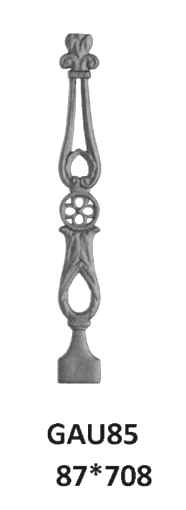 Balustrada, ozdobna balustrada z żeliwa