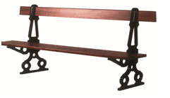 Ławka miejska Paryża prosta