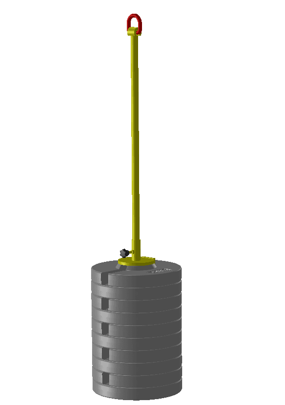 Masa ładunku cylindrycznego