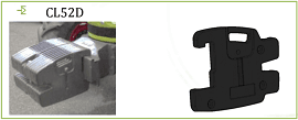 Masa ciągnika Claas 52 kg prawa - CL52D
