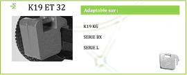 Masa mikrociężarówki Kubota 32 kg - K32