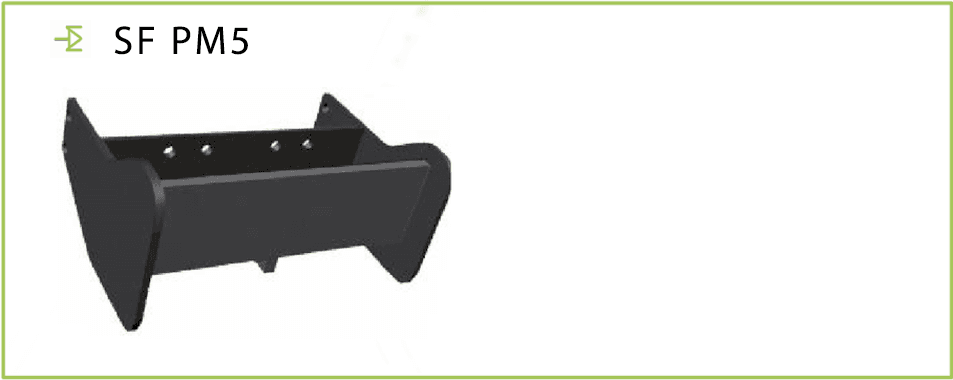 Uchwyt masy Same Deutz Fahr - piąty model (strona SFPM3 / wizualizacja SFPM5)