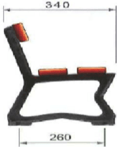 Podpórka do ławki przedszkolnej