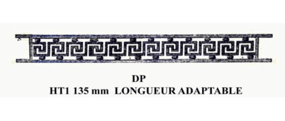 Poręcz okienna z żeliwa — ref DP