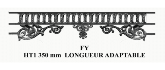 Poręcz okienna z żeliwa — ref FY