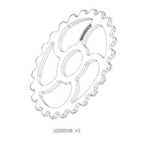 Wałek Croskill z gładkim zębem Ø 520 - 52000058_V2