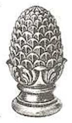 Kula schodowa - Szyszka z okrągłą podstawą